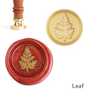 シーリングスタンプ ヘッド ＜ Leaf ＞ 単品 替えスタンプ 【Prodused by adesso】 交換用 付け替え 封蝋 リーフ｜adesso-nip