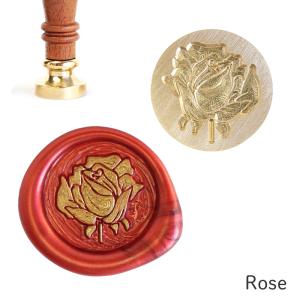 シーリングスタンプ ヘッド ＜ Rose ＞ 単品 替えスタンプ 【Prodused by adesso】 交換用 付け替え 封蝋 ローズ バラ｜adesso-nip