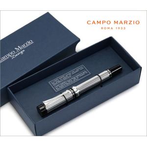 ボールペン 筆記具 万年筆 カンポマルツィオ CAMPO MARZIO MULTILINES A ローラーボールペン シルバー 水性インク｜adesso-nip