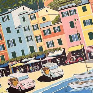 ポスター ポルトフィーノ イタリア製 大判 I...の詳細画像2