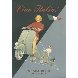 ポスター イタリア ベスパ vespa I.F.I ポスター 50×70 CIAO ITALIA CR039 インテリア