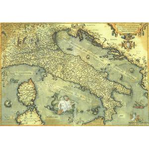 ポスター 地図 イタリア マップ I.F.I ポスター 50×70 ITALIA 横長 CR051  古地図 インテリア｜adesso-nip