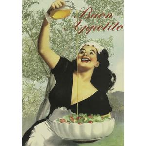 ポスター イタリア アート I.F.I  ラッピングペーパー 50×70 オリーブオイル BUON APPETITO CR061｜adesso-nip