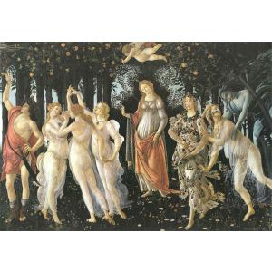ポスター イタリアアート ボッティチェッリ プリマヴェーラ 春  I.F.I ラッピングペーパー 50×70 PRIMAVERA CR065｜adesso-nip