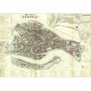 ポスター イタリア ヴェネツィア I.F.I ポスター 50×70 MAPPA VENEZIA CR075 インテリア｜adesso-nip