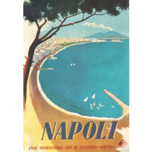 ポスター イタリア アート I.F.I ラッピングペーパー 50×70 ナポリ NAPOLI CR085 インテリア｜adesso-nip