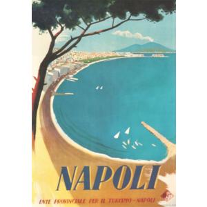 ポスター イタリア アート I.F.I ラッピングペーパー 50×70 ナポリ NAPOLI CR085 インテリア