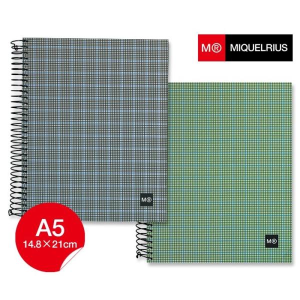 ノート 方眼 ミケルリウス MIQUELRIUS MR Tartan ノート A5 方眼