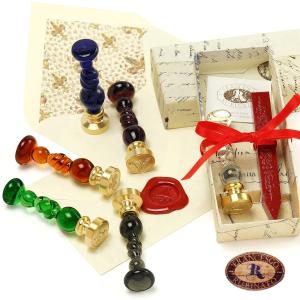 シーリングスタンプ  封蝋 シーリングワックス付き ルビナート RUBINATO ガラス シーリングセット ＜在庫限り再入荷なし＞｜adesso-nip