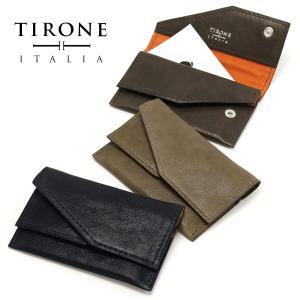 名刺入れ 名刺ホルダー カードケース 本革 ブランド 日本製 ティロー ネ デザイン TIRONE DESIGN 名刺ケース LAMB TA03｜adesso-nip