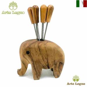 ピックスタンド ピック6本付き 飾り付き楊枝 料理用 ピック イタリア製 arte-legno-ar1813a｜adesugata-furniture