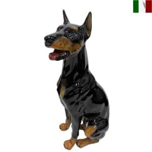 ジャックラッセルテリア 置物 犬 インテリア オブジェ 陶器 イタリア