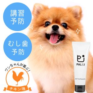 犬 はみがき ペット用 歯磨き粉 はみがき粉 むし歯 口臭 予防 ・ 歯石 を取り 歯 を白くする 酵素配合 犬 用 歯磨き 指 で磨く ペースト タイプ  PAL&amp;I 30ｇ