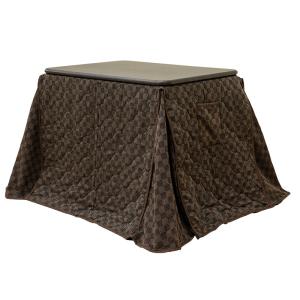 サカベ こたつ ダイニングコタツ 掛け布団セット 80×60 BR/NA 送料無料