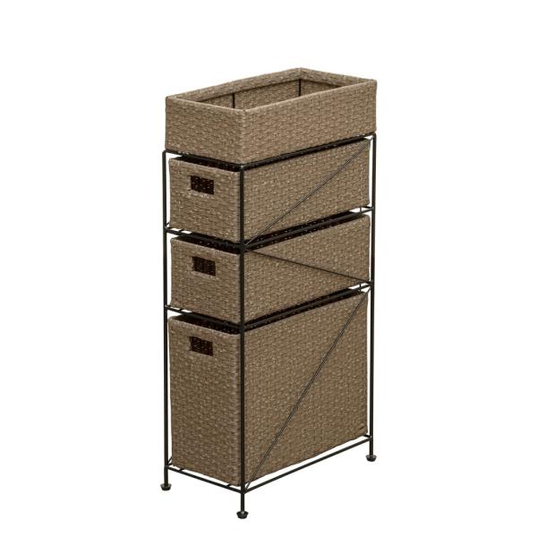 ランドリー収納 ラタン風 チェスト 3段引き出し 外寸幅21cm位 すき間収納 スリム TME-07...