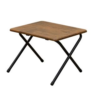折りたたみテーブル  48cm×40cm コンパクト ミニデスク サイドテーブル 木製 UYS-03 ヴィンテージブラウン(VBR)｜adhoc-style
