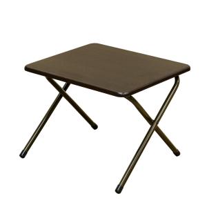 折りたたみテーブル  48cm×40cm コンパクト ミニデスク サイドテーブル 木製 UYS-03 ウォールナット(WAL)｜adhoc-style