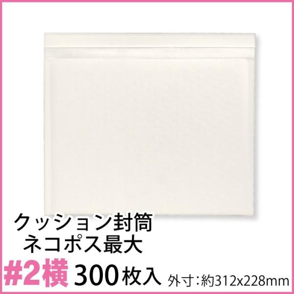 5月中旬入荷予定予約分 クッション封筒 1箱300枚入り #2 (ネコポス最大・B5書籍等)