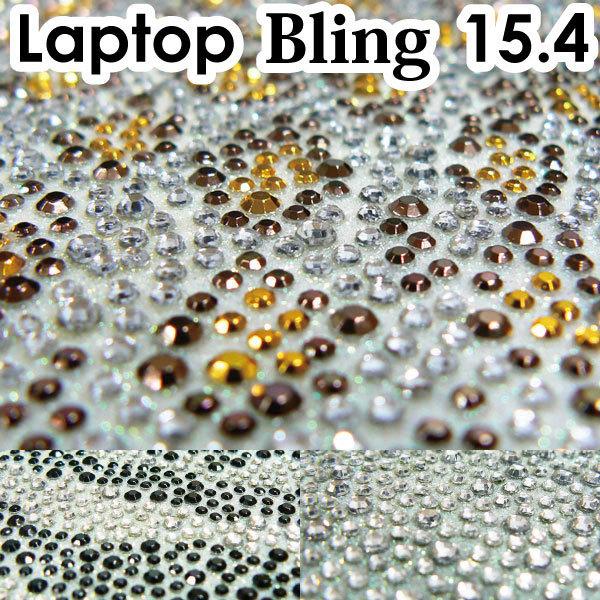 15.4型 ラインストーン シート / きらきら シール デコレーションPC デコグッズ デコパーツ...