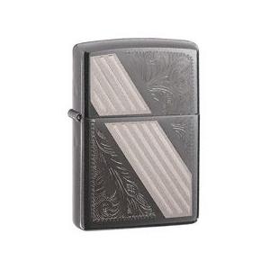 ZIPPO べネチアンストライプ BLACK ICE Venetian Stripe - 24038 ジッポー ライター｜adhoc