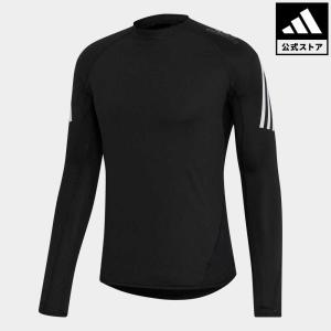 返品可 セール価格 アディダス公式 ウェア・服 トップス adidas アルファスキン チーム スリーストライプスロングスリーブTシャツ ロンt