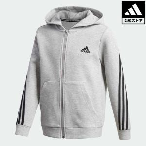 返品可 アディダス公式 ウェア・服 トップス adidas 3ストライプス ダブルニット フルジップパーカー / 3-Stripes Doubleknit Full-Zip Hoodie トレーナー｜adidas