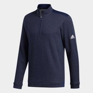 返品可 セール価格 アディダス公式 ウェア・服 トップス ゴルフ adidas ヘザー長袖ハーフジップシャツ