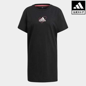 期間限定SALE 03/04 17:00〜03/07 16:59  アディダス公式 ウェア 服 オールインワン adidas ロゴ Tシャツワンピース / Logo Tee Dress