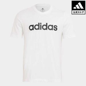 返品可 セール価格 アディダス公式 ウェア 服 トップス adidas エッセンシャル エンブロイダード リニアロゴ 半袖Tシャツ / Essentials Embroidered Linear L…