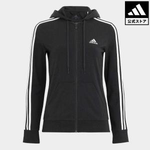 返品可 アディダス公式 ウェア・服 トップス adidas W ESS 3S SJ スウェットFZフーディ トレーナー｜adidas