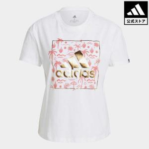 返品可 アディダス公式 ウェア・服 トップス adidas ビッグロゴ フォイル グラフィック 半袖Tシャツ / Big Logo Foil Graphic Tee 半袖