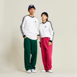  アディダス公式 ウェア 服 トップス adidas アディカラー クラシックス 3ストライプ 長袖Tシャツ ロンt