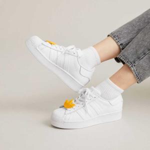 セール価格 返品可 アディダス公式 シューズ・靴 スニーカー adidas スーパースター ボールド / Superstar Bold ローカット dish whitesneaker