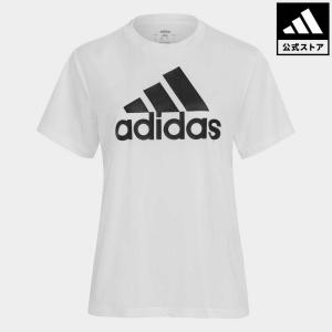 返品可 アディダス公式 ウェア・服 トップス adidas W D2M ビッグロゴ BF Tシャツ 半袖｜adidas