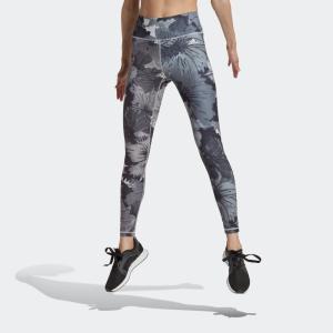 返品可 セール価格 アディダス公式 ウェア 服 ボトムス adidas トレーニング エッセンシャルズ プリント ハイウエスト レギンス スポーツウェア レギンス eos…