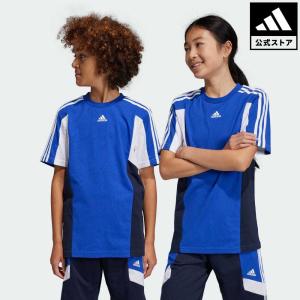 返品可 セール価格 アディダス公式 ウェア・服 トップス adidas カラーブロック スリーストライプス レギュラーフィット 半袖Tシャツ 半袖｜adidas