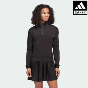 返品可 セール価格 アディダス公式 ウェア・服 トップス ゴルフ adidas ファブリックミックス 長袖ハーフジップジャケット Gnot｜adidas