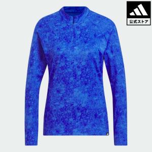 返品可 セール価格 アディダス公式 ウェア・服 トップス ゴルフ adidas トーナルボタニカルプリント 長袖ジップモックネックシャツ Gnot｜adidas