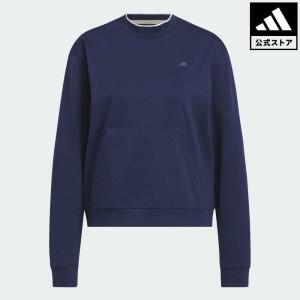 返品可 セール価格 アディダス公式 ウェア・服 トップス ゴルフ adidas ショート丈 長袖クルーネックスウェット｜adidas