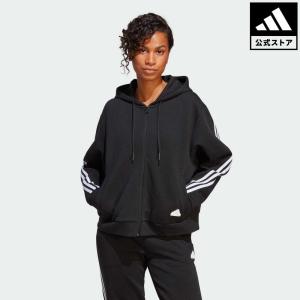 返品可 送料無料 アディダス公式 ウェア・服 トップス adidas フューチャーアイコン スリーストライプス フルジップパーカー トレーナー｜adidas