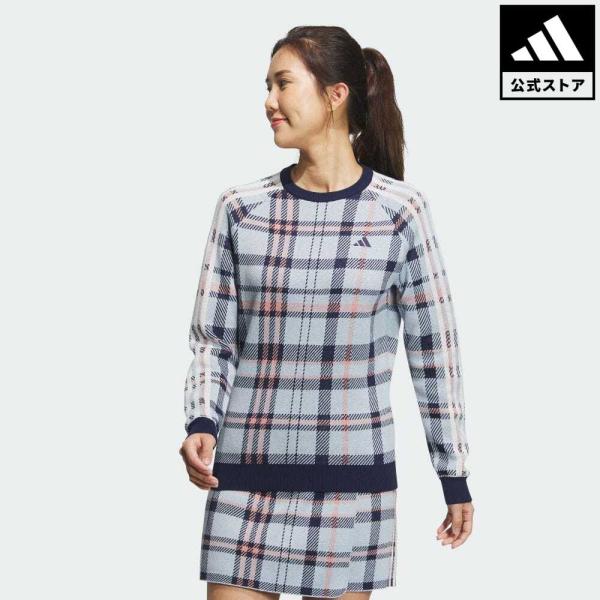 返品可 セール価格 アディダス公式 ウェア・服 トップス ゴルフ adidas タータンチェック ク...