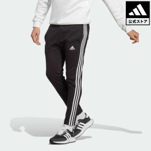 返品可 アディダス公式 ウェア・服 ボトムス adidas エッセンシャルズ シングルジャージー テーパード オープンヘム スリーストライプスパンツ｜adidas