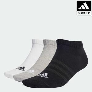 返品可 アディダス公式 アクセサリー ソックス・靴下 adidas スポーツウェア 薄手軽量ローカットソックス3足組｜adidas