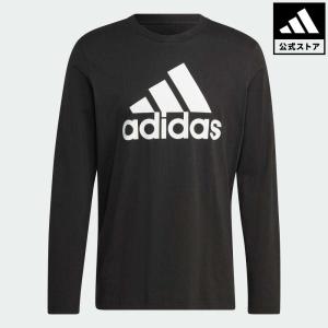 返品可 アディダス公式 ウェア・服 トップス adidas エッセンシャルズ 長袖Tシャツ ロンt｜adidas