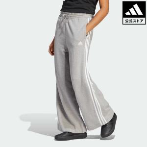 期間限定SALE 04/19 17:00〜04/22 16:59 返品可 アディダス公式 ウェア・服 ボトムス adidas エッセンシャルズ スリーストライプス フレンチテリー ワイドパ｜adidas