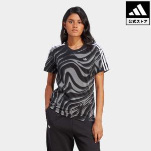 返品可 アディダス公式 ウェア 服 トップス adidas アブストラクト 総柄アニマルプリント Tシャツ 半袖