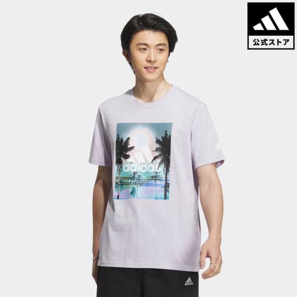 返品可 セール価格 アディダス公式 ウェア・服 トップス adidas パームツリー グラフィック ...