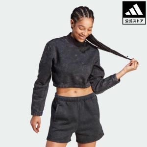 返品可 セール価格 アディダス公式 ウェア・服 トップス adidas ALL SZN フリース ウォッシュ加工 スウェット｜adidas