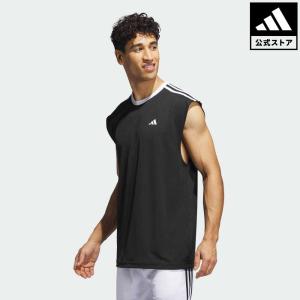 返品可 セール価格 アディダス公式 ウェア・服 トップス adidas バスケットボール オールワールド ノースリーブTシャツ トップス｜adidas