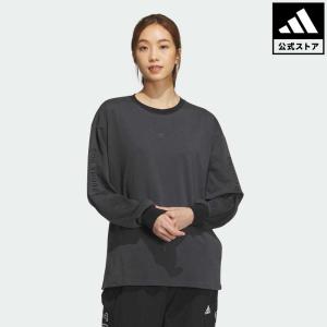 返品可 アディダス公式 ウェア・服 トップス adidas ワーディング ルーズフィット シングルジャージー チュニック ロンt｜adidas